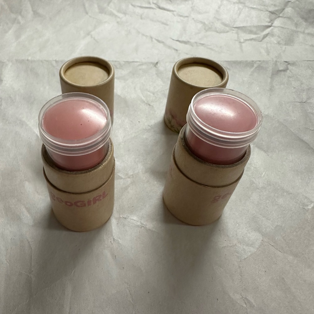 NEW GeoGirl Cream Blush Stick (Set of 2) in Eco Peach & Eco Pink